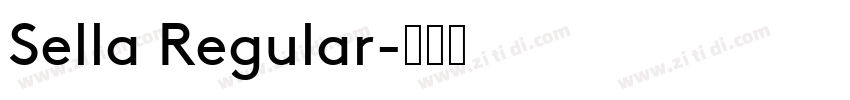 Sella Regular字体转换
